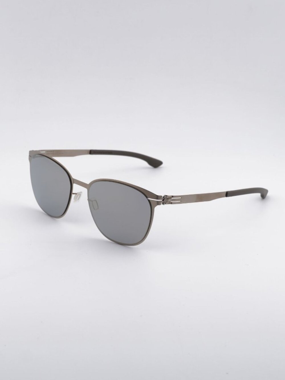 Ic! Berlin ANDREA R. M1444 030 Sunglasses Bronze Round Frame, Mirror Lenses